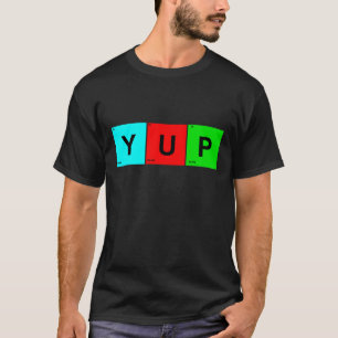 Periodische Tabelle der Elemente im YUP T-Shirt