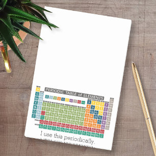 Periodische Tabelle der Elemente - Periodische Anw Post-it Klebezettel
