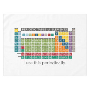 Periodische Tabelle der Elemente - Periodische Anw Tischdecke