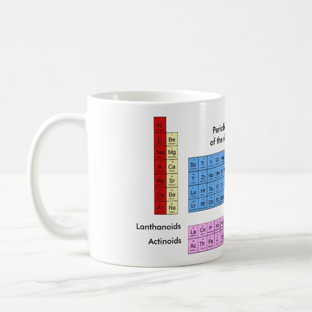 Periodische Tabelle der Elemente - Tasse (Links)