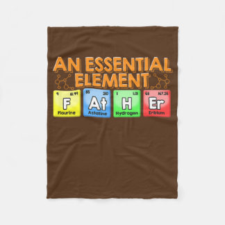 Periodische Tabelle eines wesentlichen Elements er Fleecedecke