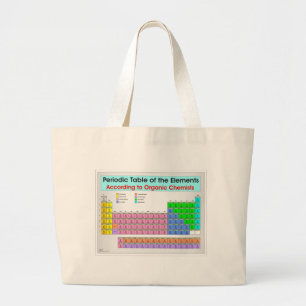 Periodische Tabelle für Bio Chemiker Jumbo Stoffbeutel