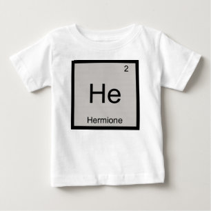 Periodische Tabelle für chemische Elemente mit Her Baby T-shirt