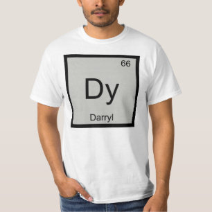 Periodische Tabelle für Darryl Name-Chemieelement T-Shirt