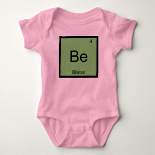 Periodische Tabelle für das Element Blaise Name Ch Baby Strampler