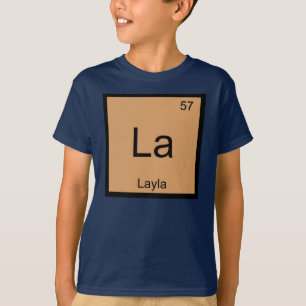 Periodische Tabelle für den Namen eines chemischen T-Shirt