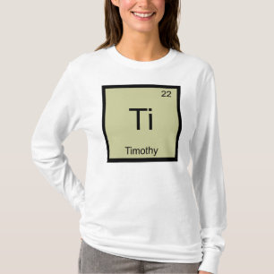 Periodische Tabelle für den Zeitothy Name Chemistr T-Shirt