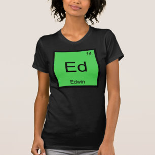 Periodische Tabelle für Edwin Name Chemistry Eleme T-Shirt