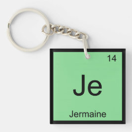 Periodische Tabelle für Jermaine Name Chemistry El Schlüsselanhänger