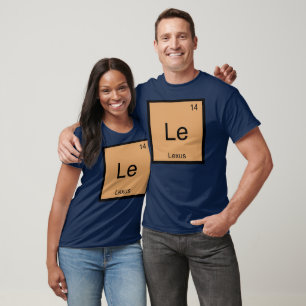 Periodische Tabelle für Lexus Name Chemical Elemen T-Shirt