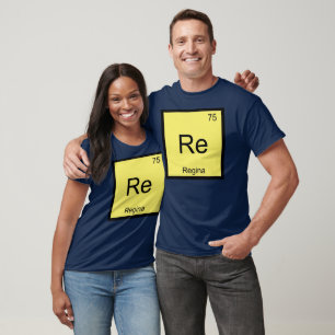Periodische Tabelle für Regina Name Chemistry Elem T-Shirt