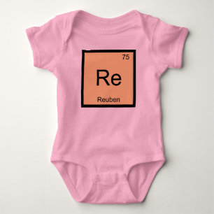 Periodische Tabelle für Reuben Name Chemistry Elem Baby Strampler