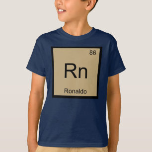 Periodische Tabelle für Ronaldo Name Chemical Ele T-Shirt