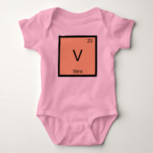 Periodische Tabelle für Vera Name Chemistry Eleme Baby Strampler