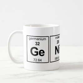 Periodische Tabelle GeNiUS Kaffeetasse