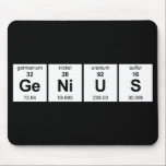 Periodische Tabelle GeNiUS Mousepad<br><div class="desc">GeNiUS geschrieben mit Elementen der Periodic-Tabelle.
Anpassbarer Hintergrund. Wählen Sie die gewollt Hintergrundfarbe aus,  indem Sie auf Anpassen klicken - Hintergrund.</div>