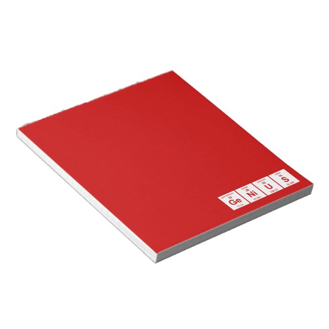 Periodische Tabelle GeNiUS Notizblock (angewinkelt)