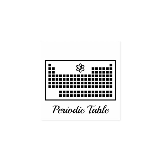 Periodische Tabelle Gummistempel (Prägung)