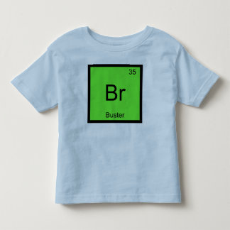 Periodische Tabelle mit dem chemischen Element von Kleinkind T-shirt