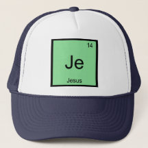 Periodische Tabelle mit Jesus Name Chemistry Eleme
