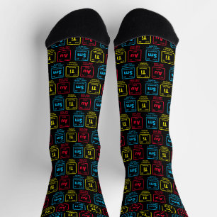 Periodische Tabelle zur Sensibilisierung für Autis Socken