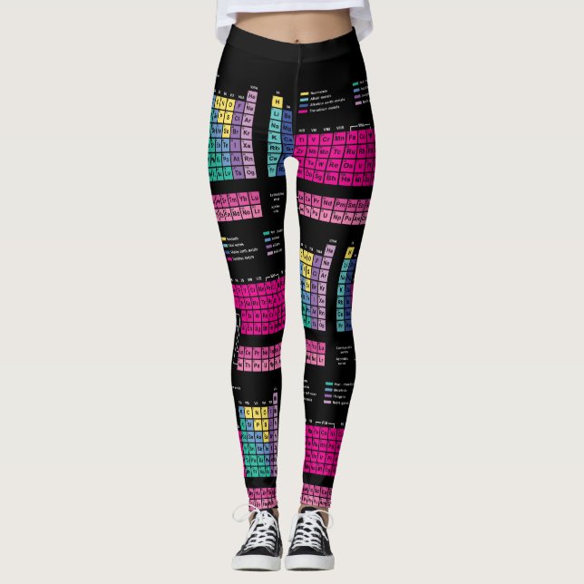 Periodische Tabellen-Leggings Leggings (Vorderseite)