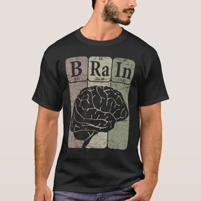Periodische Tabellenelemente Neurologe Retro Ne T-Shirt (Vorderseite)