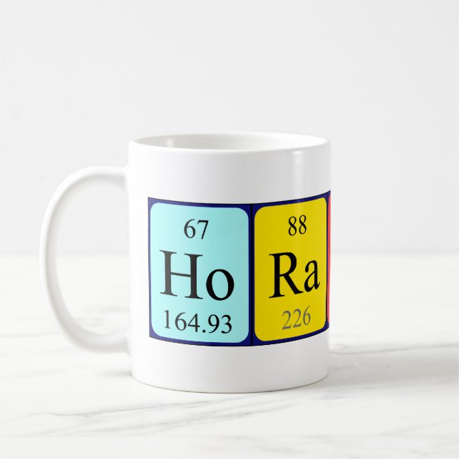 Periodische Tasse der Horatio-Tabelle (Links)