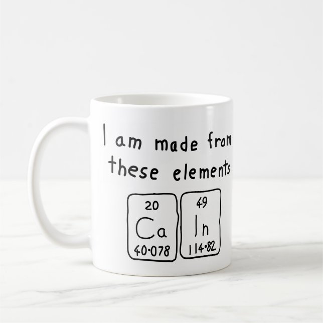 Periodische Tasse des Tabellennamens Cain (Links)