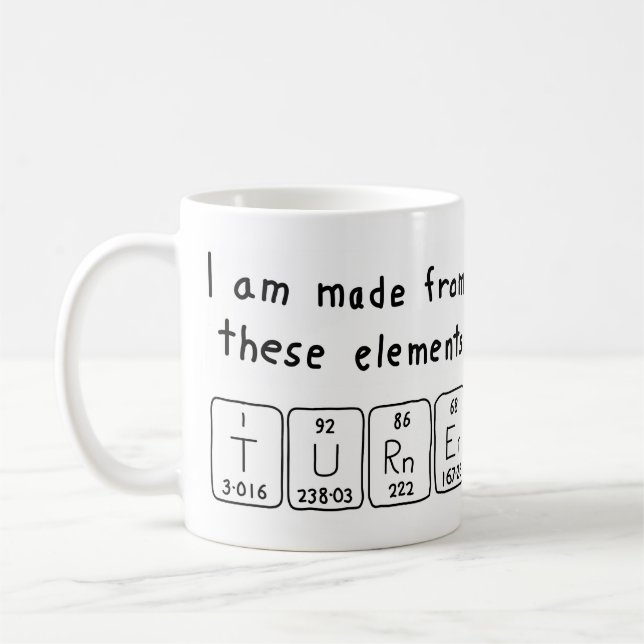 Periodische Tasse des Turner-Tabellennamens (Links)