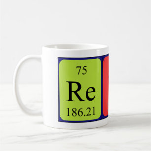 Periodische Tasse von Tabellennamen