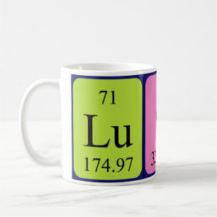 Periodische Tasse von Tabellenwörtern