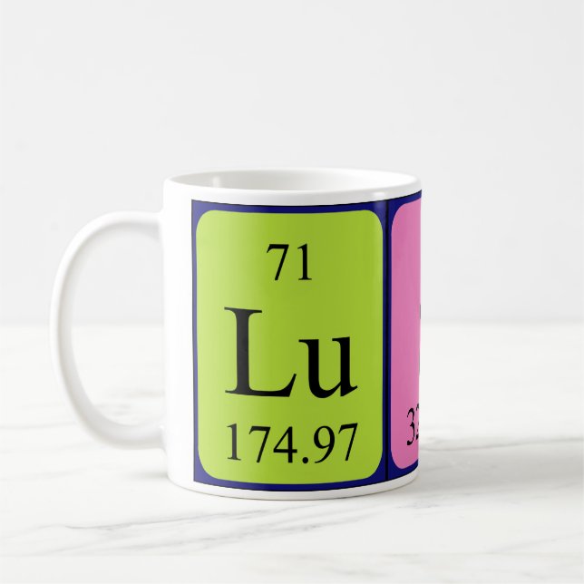 Periodische Tasse von Tabellenwörtern (Links)
