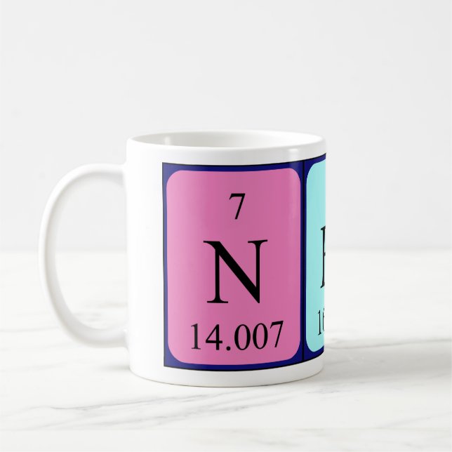 Periodische Tasse von Tabellenwörtern (Links)