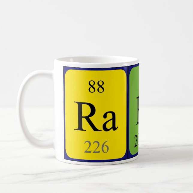 Periodische Tasse von Tabellenwörtern (Links)