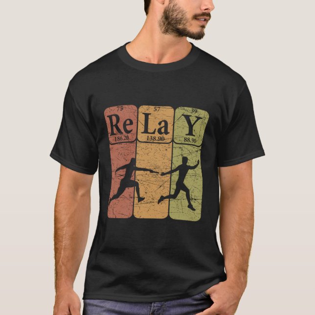 Periodische Tischelets entspannen Rennen laufen T-Shirt (Vorderseite)