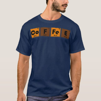 Periodische Tischkalender Kaffeemaschine T-Shirt