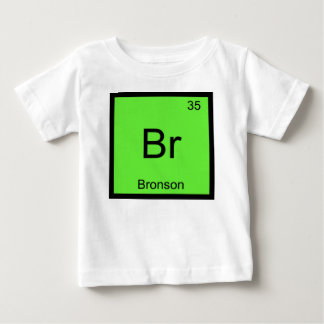 Periodische Übersicht über Bronson Name Chemistry Baby T-shirt