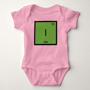 Periodische Übersicht über ISLA Name Chemistry Ele Baby Strampler