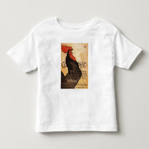 Periodischer Cocorico Hahn-förderndes Plakat Kleinkind T-shirt