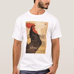 Periodischer Cocorico Hahn-förderndes Plakat T-Shirt
