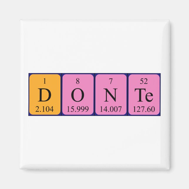 Periodischer Donetiermagnet Magnet (Vorne)