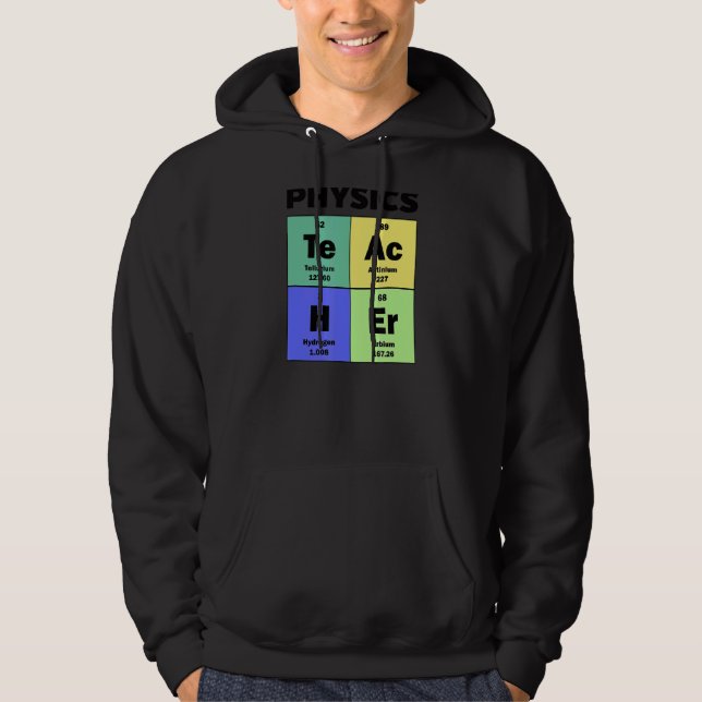 Periodischer Lehrer für Tischphysik Hoodie (Vorderseite)