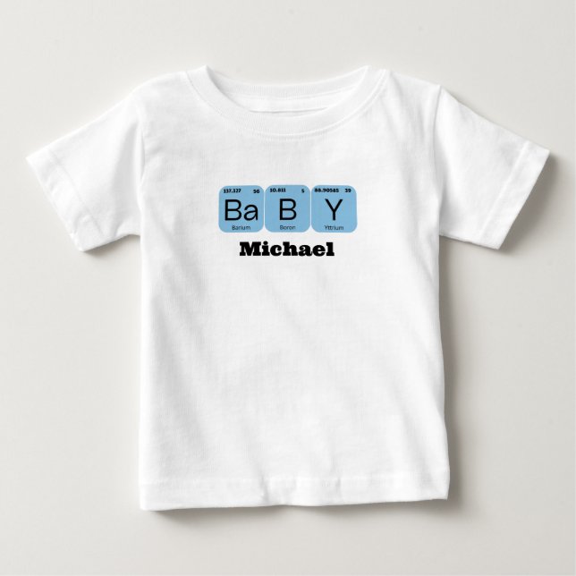 Periodischer Name des Tabellenelements für Baby Baby T-shirt (Vorderseite)