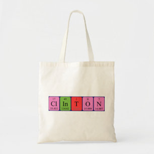 Periodischer Name des Totschlages von Clinton Tragetasche