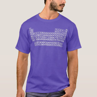 Periodischer Nerd des Lehrers für Tabellendesign, T-Shirt
