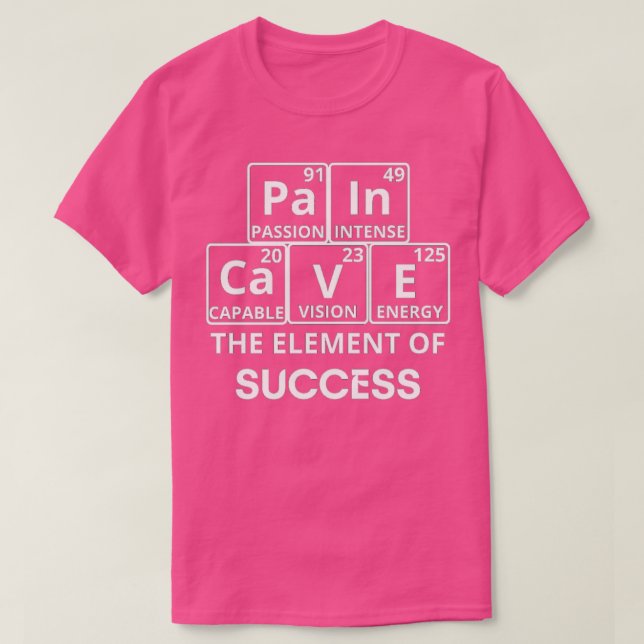 Periodischer Schmerzkasten T-Shirt (Design vorne)