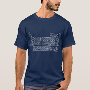 Periodischer Tafelblau T-Shirt
