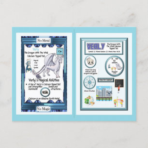 Periodischer Tafeldragon - Calcium Postkarte