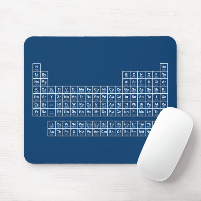 Periodischer Tisch Blue Mouse Pad Mousepad (Mit Mouse)